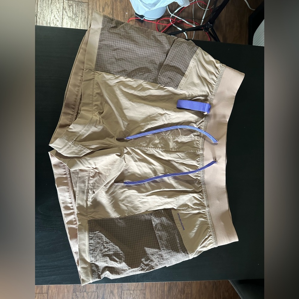lululemon athletica Tan and Purple Athletic Shorts